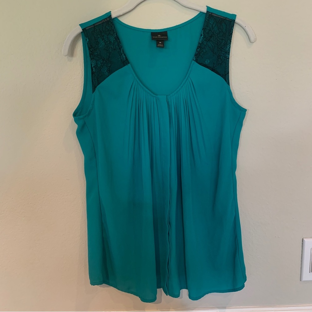 Worthington chiffon sleeveless top